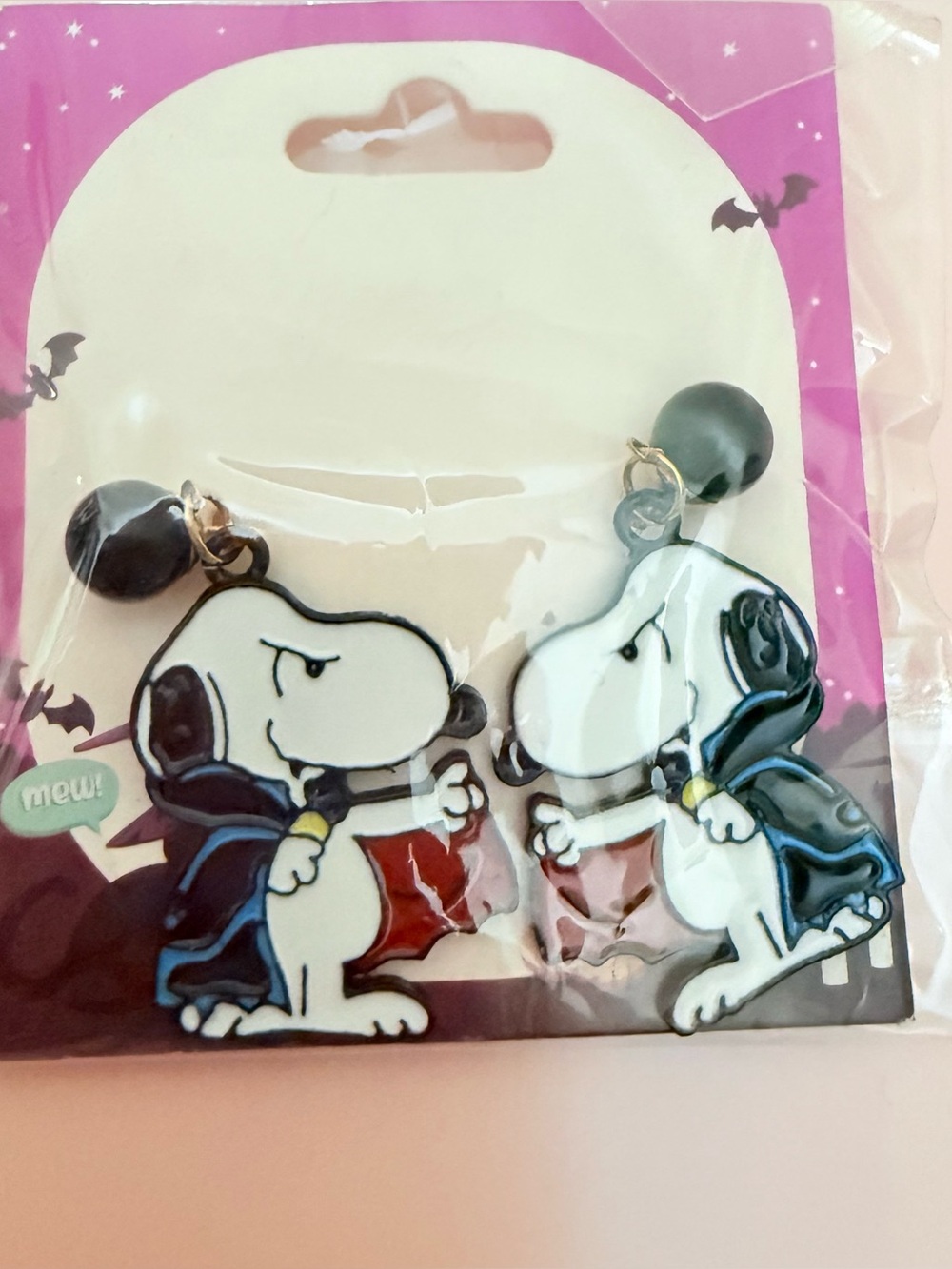 SNOOPY HALLOWEEN EARRINGS
